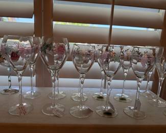 Rosenberg Romanian Crystal Glasses