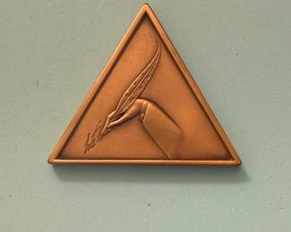 3D Bronze double sided ERTE Medallion (back)