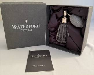 Waterford Lismore crystal perfume atomizer