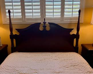 Queen size headboard & mattress (box not included)
