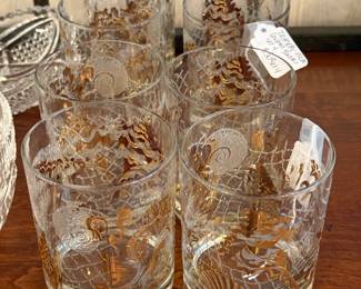 Taste Setter MCM lowball glasses, sets of 4