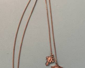 Sterling silver medals w/chain