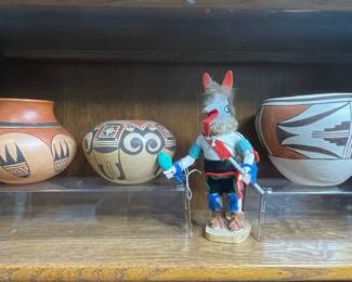 Native American Pottery and Kachina Doll
