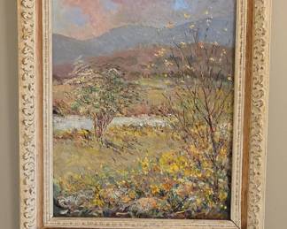 Landscape Oil Painting signed Stagliano