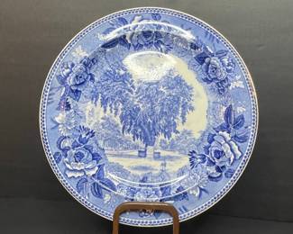 Enoch Wedgwood (Tunstall) Ltd. "The Washington Elm, Cambridge" Plate