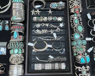 Native American Turquoise and Sterling Silver Jewelry Collection