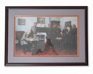 Tom Lovell "Surrender at Appomattox" Print