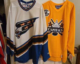 Washington Capitals "Screaming Eagle" CCM Hockey Jersey and Modern Logo CCM Hockey Jersey