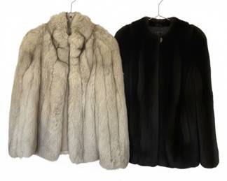 Saga Fox Fur Coat and Koslow's Mink Fur Coat
