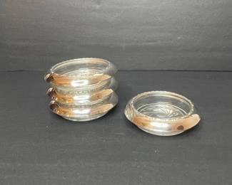 Amston Sterling Silver and Crystal Coasters