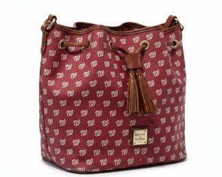 Dooney & Bourke Washington Nationals Drawstring Bucket Bag