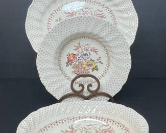 Royal Doulton Grantham Pattern Oval Serving Dish and Plates