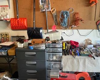 Assorted Garage and Hand Tools