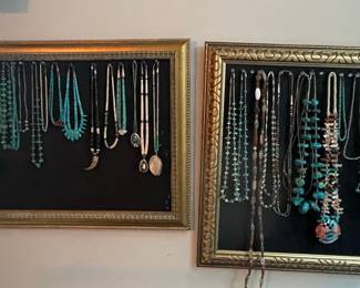 Assorted Turquoise and Sterling Silver Necklaces 