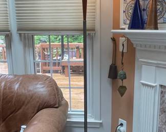 Brushed Nickel Torchiere Floor Lamp 