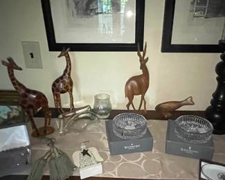 Waterford Crystal Lismore, Carved Wood Animals