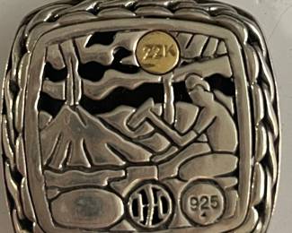 John Hardy Palu Collection Sterling Silver and 18K/22K Gold Pendants