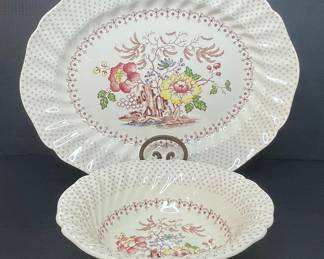 Royal Doulton Grantham Pattern Platter and Bowl