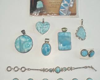 Marahlago Larimar Sterling Silver Jewelry 