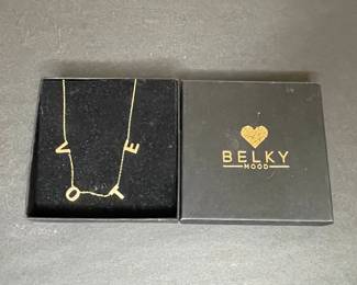 14k Gold BELKY MOOD "VOTE" Necklace