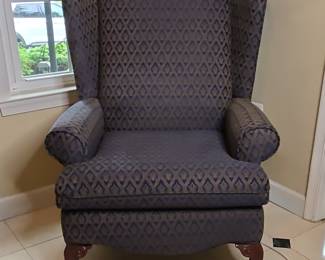 Wingback Armchair with Cabriole Legs