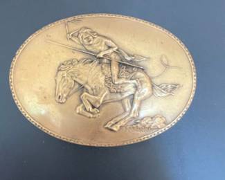 F. Remington's "The Cheyenne" Limited Edition Belt Buckle by F. E. Hendricks
