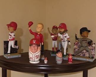 Washington Nationals Bobbleheads and Nesting Dolls