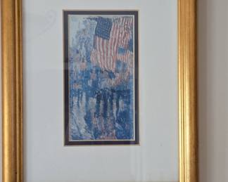 Avenue in the Rain by Frederick Childe Hassam - Framed Print
