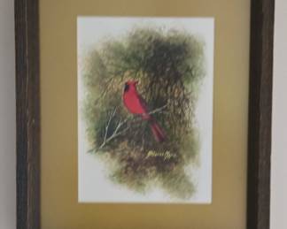 Alberto Meza Cardinal Print