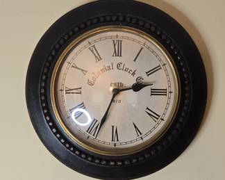Colonial Clock "Estb. 1870" Wall Clock