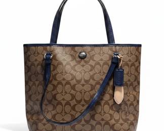 Coach Peyton Signature Zip Top Tote Bag