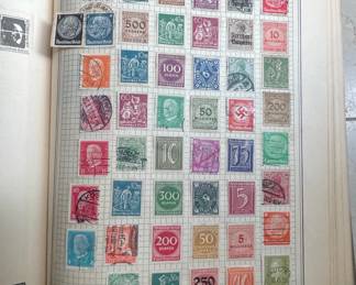 Stamp Album with International Stamps