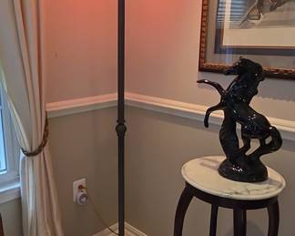 Tiffany Style Peacock Stained Glass Floor Lamp