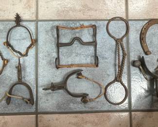 Vintage Western Spurs and Horse Bits Collection