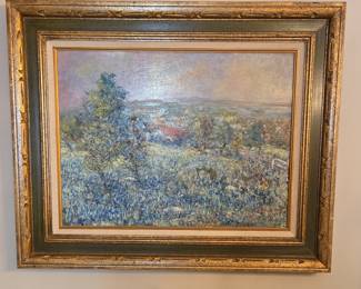 Vintage Impressionist Landscape Oil Painting