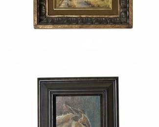 Bob Taylor Landscape and Donkey Portrait Paintings