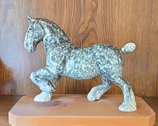 Dapple Gray Horse Figurine Vtg