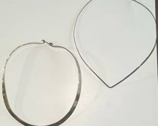 Mexican Sterling Silver Choker Necklaces
