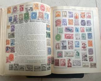 Stamp Album with International Stamps