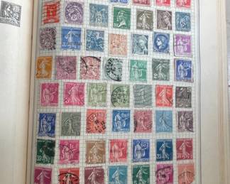 Stamp Album with International Stamps