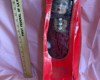 Holiday Porcelain Doll