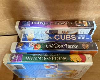 3 Disney, 1 Chicago Cubs VHS