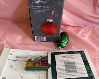 Christmas Ornaments and Sipper