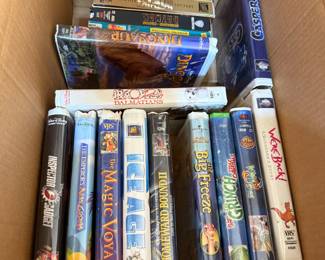 VHS including Star Wars 