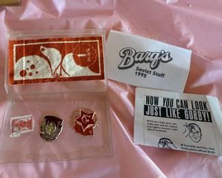 Barq's Soviet Pins & Stamp $6.00