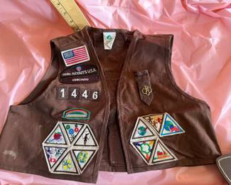 Girl Scouts Brownie Vest with Patches