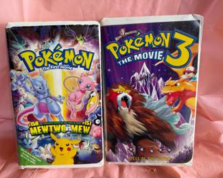 2 Pokemon VHS $10.00