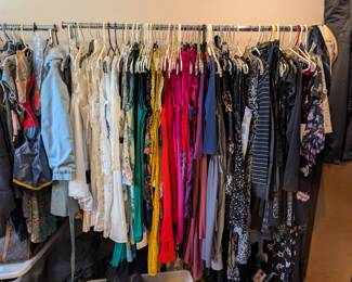 Over 100 dresses, mostly Juniors. Lots of party dresses