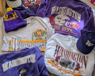 Vintage & newer UW Huskies items 