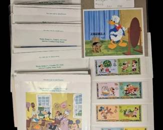 Stamps 18 Mickey Mouse Disney Stamps Lesotho, Antigua  Barbuda, Anguilla